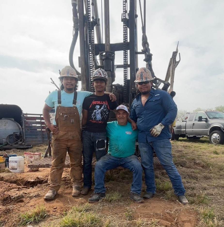 Mike-N-Sons family at a Texas ranch well